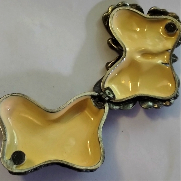 DZ Butterfly Enamel Rhinestone  Trinket Box - Picture 6 of 6